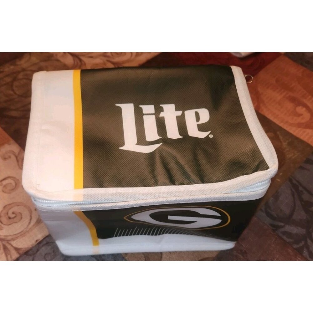 GREEN BAY PACKERS Miller Lite PROMO Soft-Sided insulated sandwich bag– Small